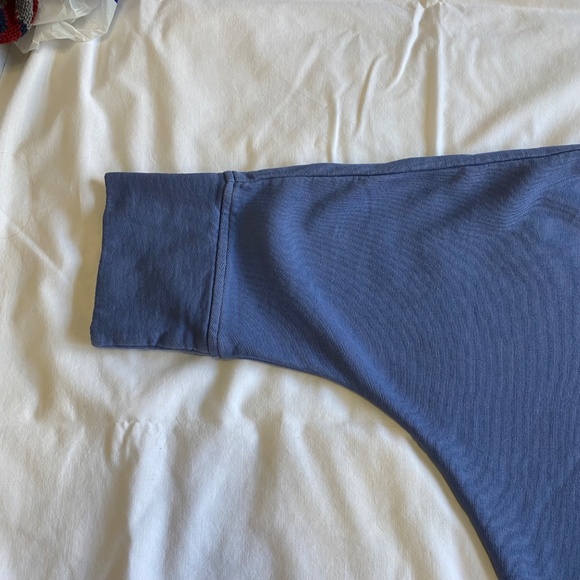 PURE JILL by J. JILL Organic Cotton Purple Tie Dye 3/4 Sleeves Crop Sweatshirt L - Picture 11 of 16